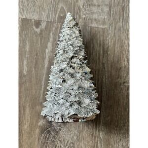 Silver Toned Christmas Tree‎ Tabletop Decor Accent